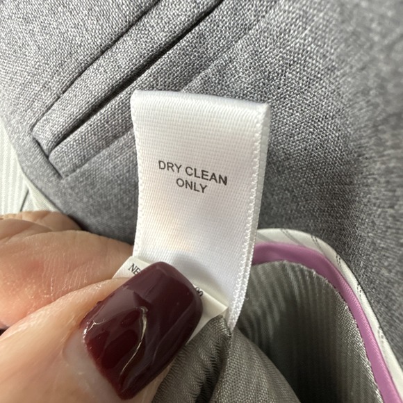 Banana Republic Women's Blazer 2 Gray Long Sleeve Two Button Wool Stretch Lined - Picture 8 of 9